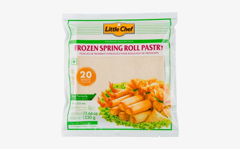 Frozen Spring Roll Pastry - Little Chef Spring Roll Pastry, transparent png #4087606