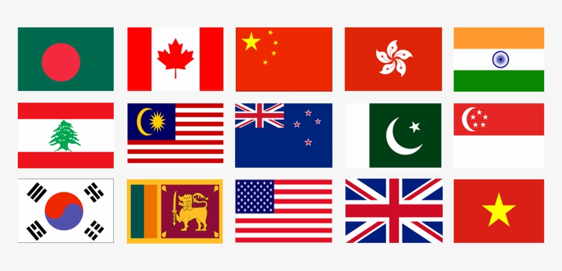 Flags - Usa Uk Australia New Zealand Canada, transparent png #4087988