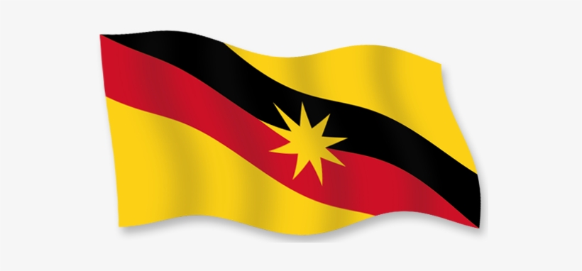 Sarawak Flag Png - Sarawak And Malaysia Flag, transparent png #4088148
