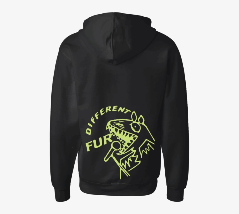Different Fur Hoodie Back-01 - Hoodie, transparent png #4088258