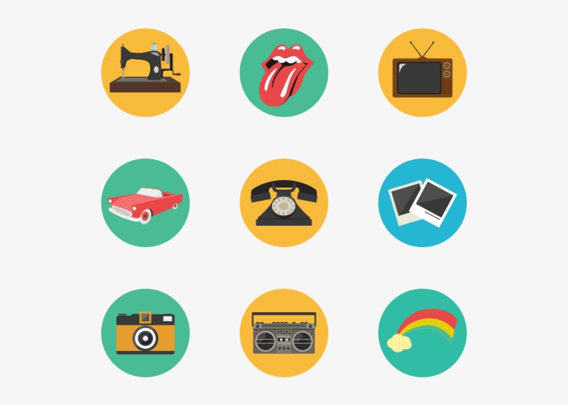 Retro - 50 Traffic Signs Png, transparent png #4088283