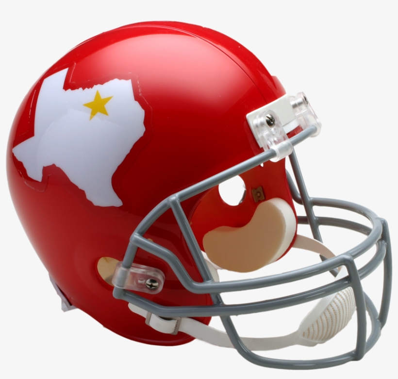 Dallas Texans Vsr4 Replica Throwback Helmet - Football Helmet, transparent png #4088396