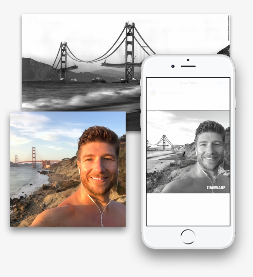 1) Let Me Take A Selfie - Artehouse Fine Art Print 1936 San Francisco Baker Beach,, transparent png #4088539