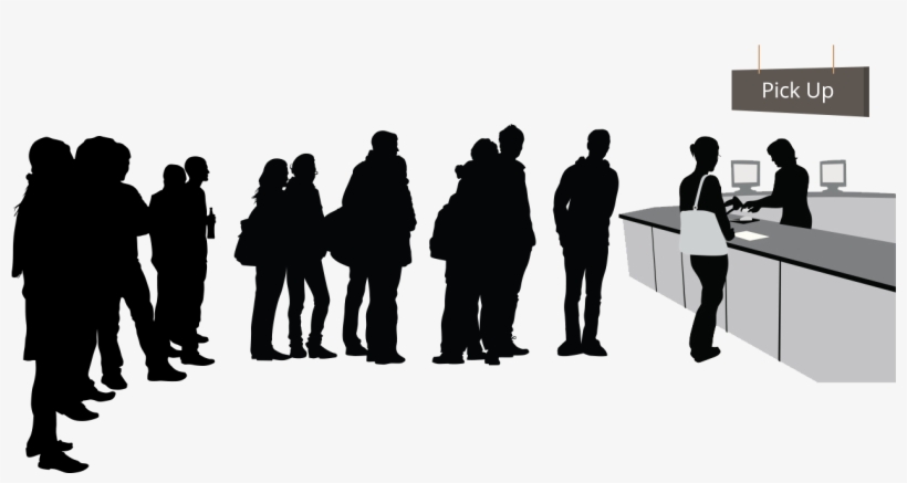 Students Waiting In Line Clipart Free Clipart - Long Waiting Line Students, transparent png #4088615