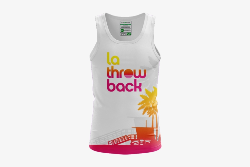 Throwback Sunset Tank Jersey - Los Angeles, transparent png #4088722