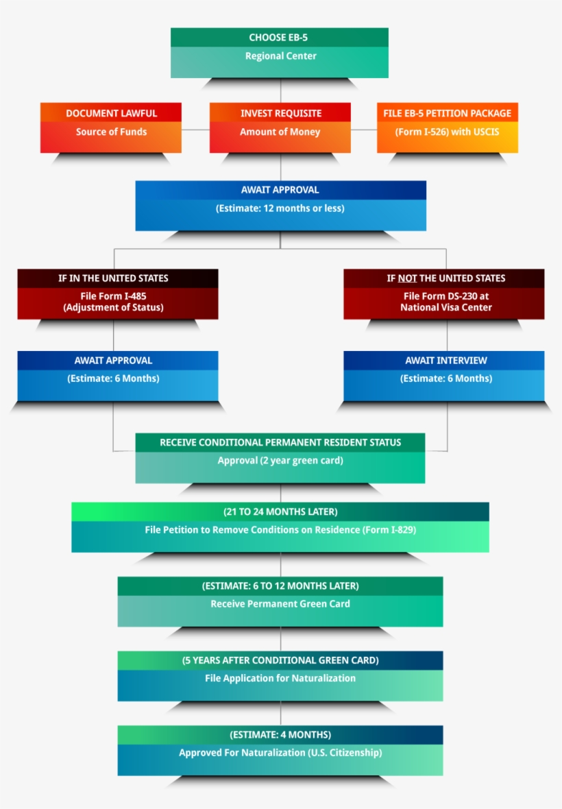 Programa De Visto Eb-5 - Eb 5 Process, transparent png #4089114