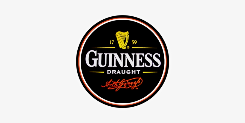 The Harp Inn Irish Pub - Round Guinness Sign, transparent png #4089338