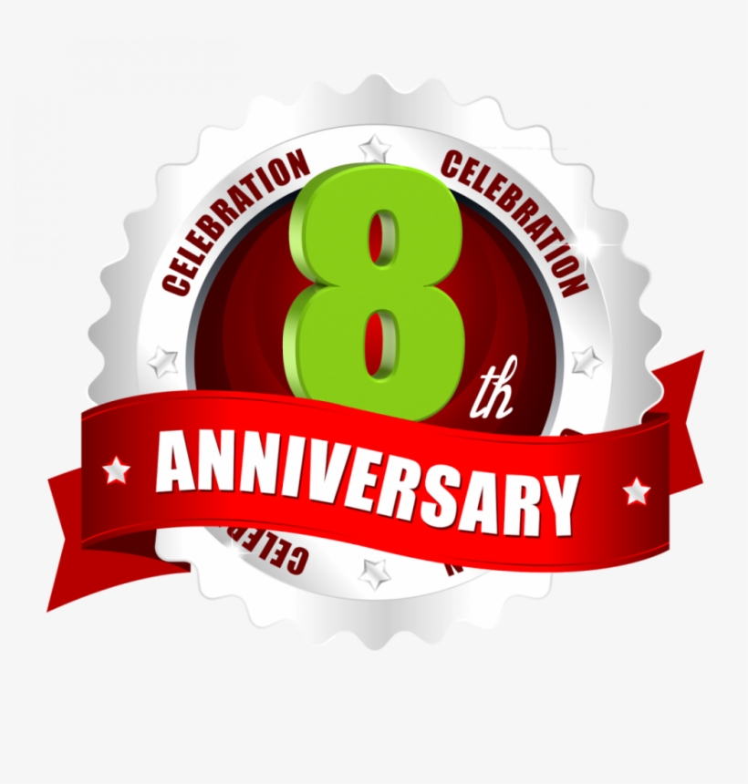 Serving Chongqing For 8 Years - 1st Anniversary Logo Png, transparent png #4089389