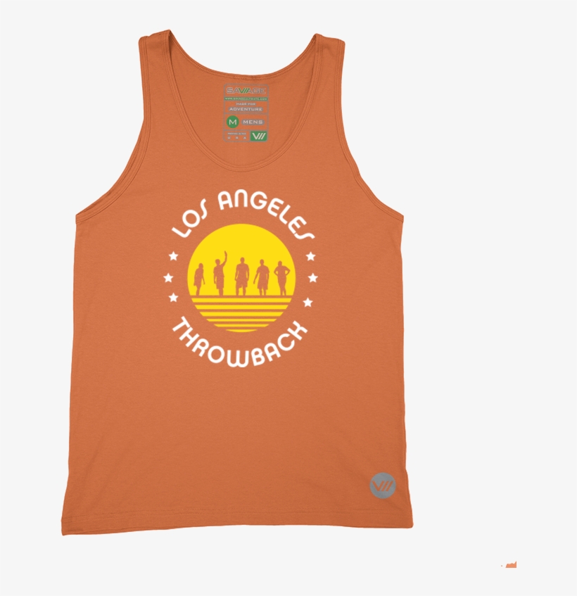 Throwback Beach Cotton Tank - Los Angeles, transparent png #4089394