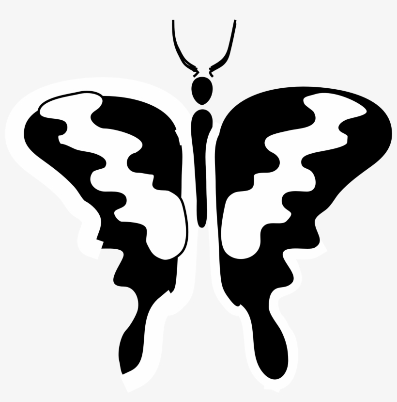 2012 February Colouringbook - Butterflies Clipart, transparent png #4089513