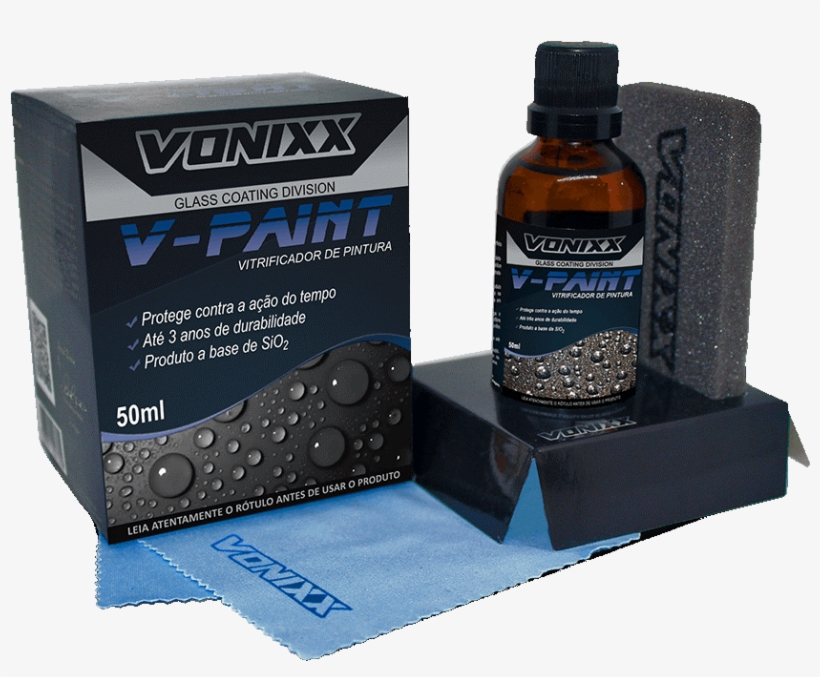 V-paint Vitrificador De Pintura - Vonixx V Light Revestimento Para Faróis 50ml, transparent png #4089578
