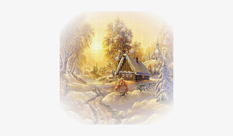 Winter Landscape Paysage Hiver - Winter, transparent png #4089621