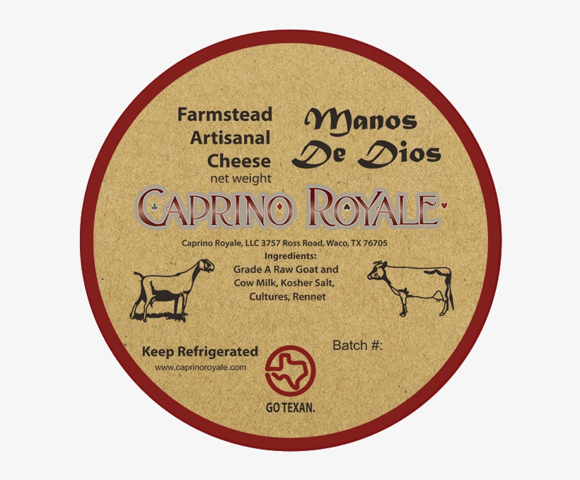 Caprino Royale Manos De Dios Kraft Paper Labels - Kraft Paper, transparent png #4089887