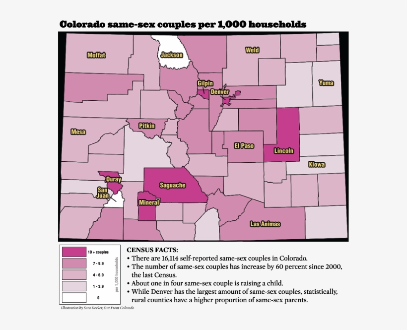 Colorado's Same-sex Couple Population Sky Rockets - Pattern, transparent png #4090061