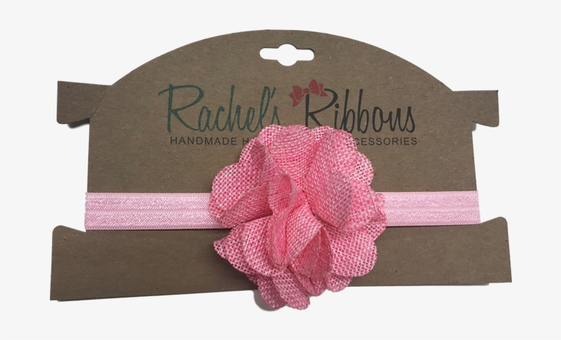 Satin Stretch Headband W/ Soft Burlap - Headband, transparent png #4090131