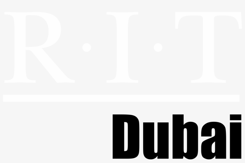 Rit Dubai Logo Black And White - Rochester Institute Of Technology Dubai Logo, transparent png #4090221