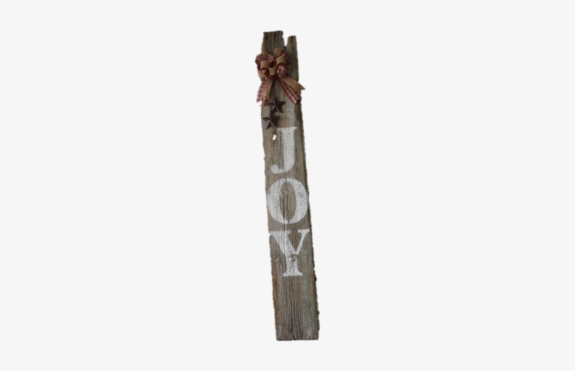5' With Red And Burlap Bow And Stars - Wood, transparent png #4090360