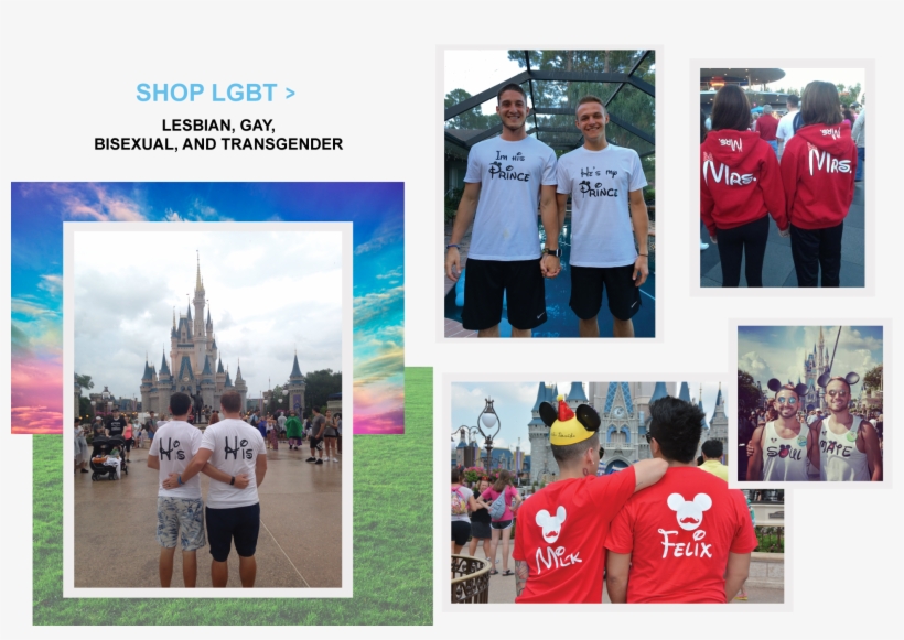 Disney Vacation Matching Lesbian And Gay Lgbt Shirts - Crew, transparent png #4090455