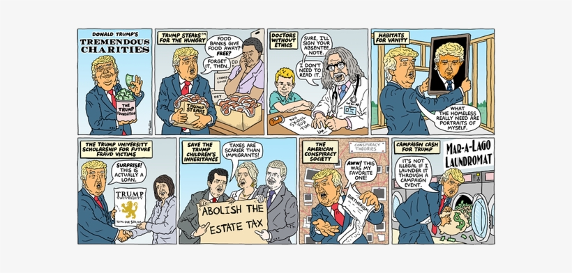 Image - Donald Trump Comic Strip, transparent png #4090857
