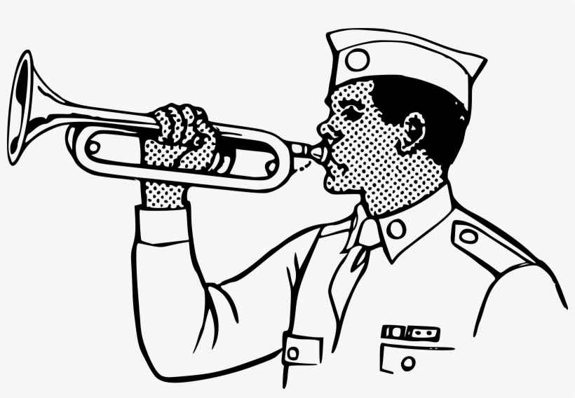 Big Image - Bugle Clip Art, transparent png #4091172