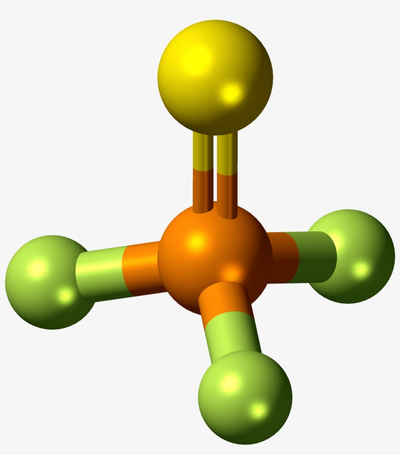 Thiophosphoryl Fluoride Molecule Ball - Fluoride Molecule, transparent png #4091434
