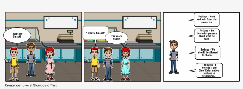 Snack Not Smack Asher - Cartoon, transparent png #4091556
