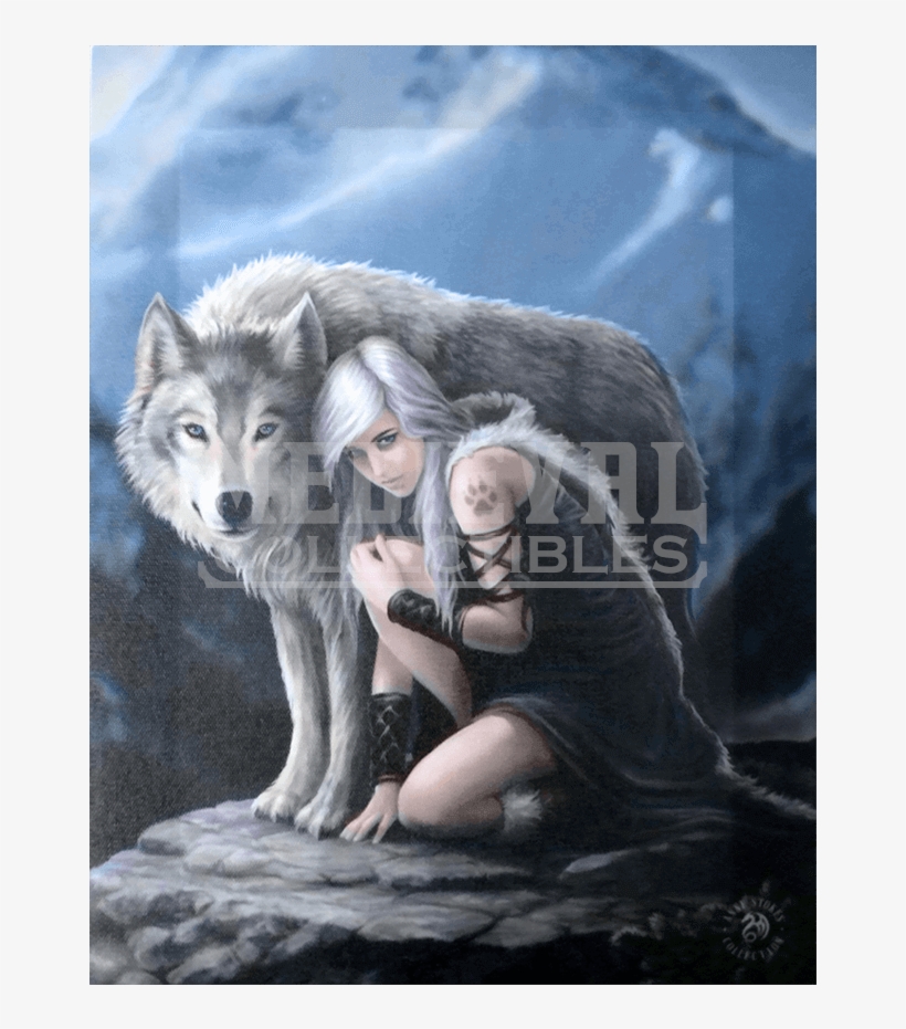 Protector Canvas Art Print By Anne Stokes - Anne Stokes Protector, transparent png #4091644