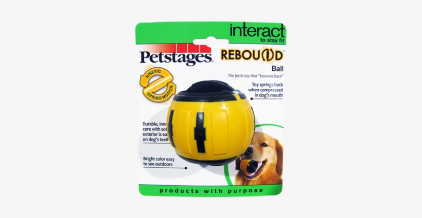Petstages Rebound Ball - Rebound Baton Medium, 16cm, transparent png #4091898