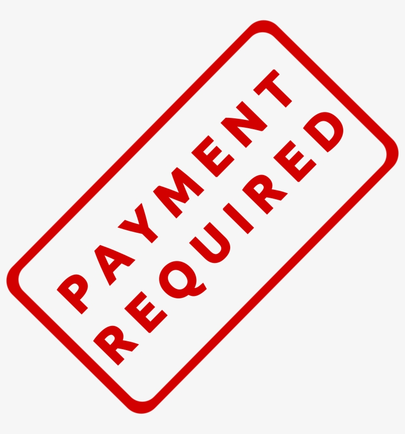 Payment Required, transparent png #4092170