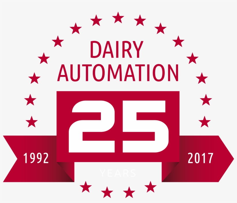 Mc17010-25 Years Robotic Milking Red En - Lely 25 Years, transparent png #4092319