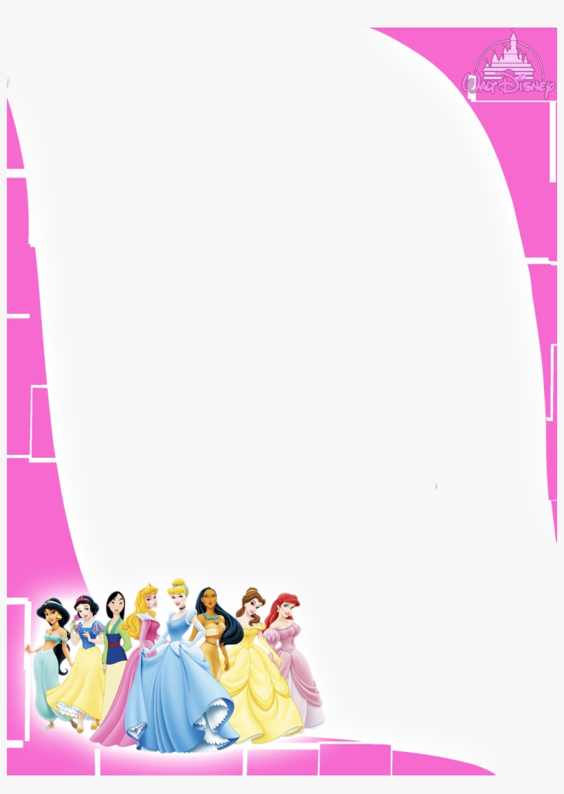 Moldura Princesas Disney Png - 1st Bday Invitations Disney Princess, transparent png #4092402