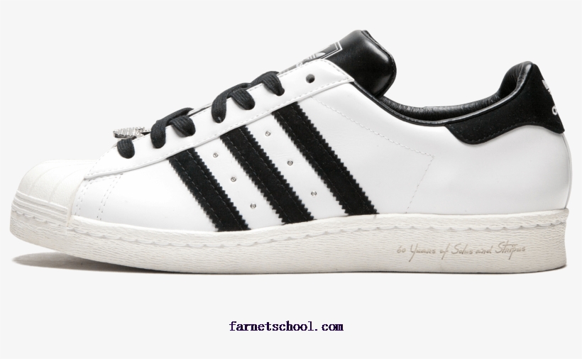 Mens Adidas Superstar 80s D Shoes - Drawing Of Adidas Superstars, transparent png #4092767