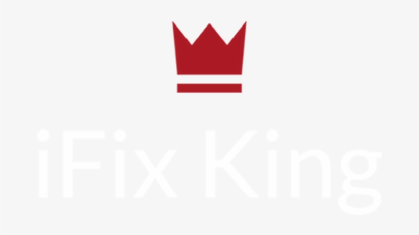 Logo White With Red Crown Ifix King, transparent png #4093226