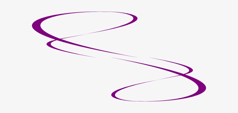 Swirls Purple Clip Art At Clker - Curve Line Art, transparent png #4093290