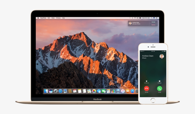 Phone Call On Mac And Iphone - Macos Sierra Photoshop, transparent png #4093687