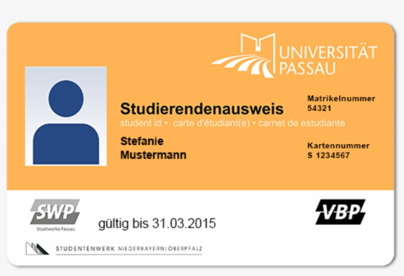 Campuscard For Students - University Of Passau, transparent png #4093799