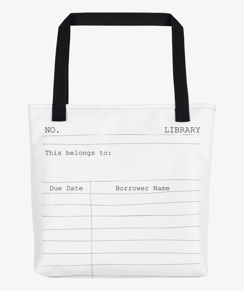 Library Card - Cute Tote, Kids Tote, Library Tote, Kids Room Decor,, transparent png #4093878