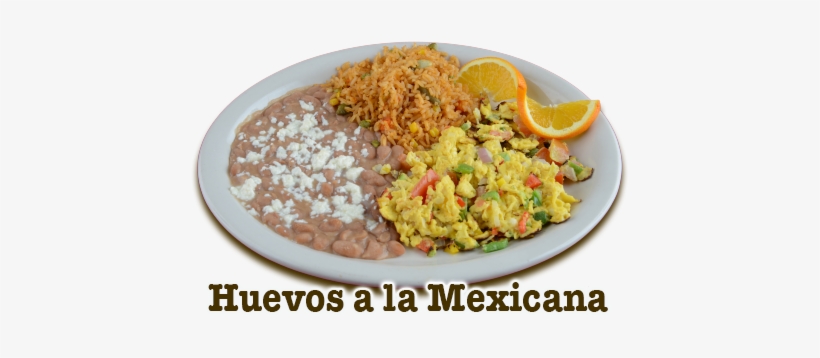 *comes With Beans And Rice - Huevos A La Mexicana With Rice And Beans, transparent png #4094038