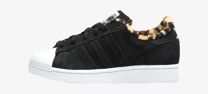 Superstar Leopard Core Adidas Black 2016 Custom, transparent png #4094287