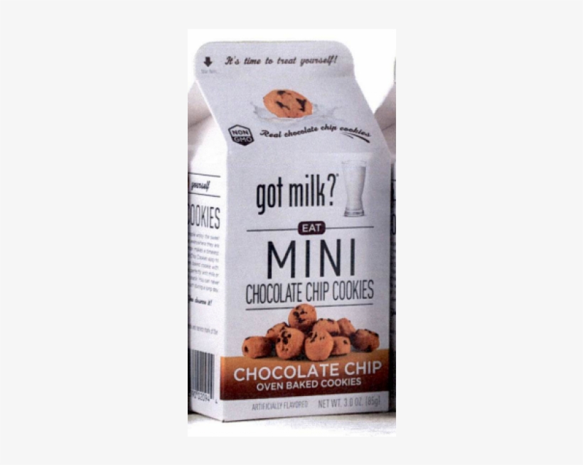 Got Milk Mini Chocolate Chip Cookies 3oz X 20 Units - Got Milk? Mini Chocolate Chip Cookies, transparent png #4095170