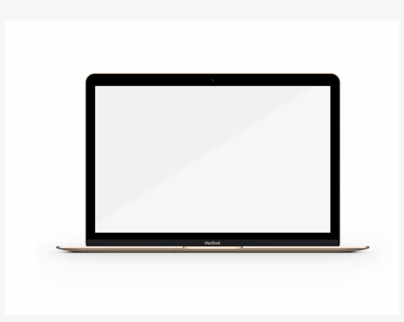 Macbook Mockup Front Open Screen - Led-backlit Lcd Display, transparent png #4095194