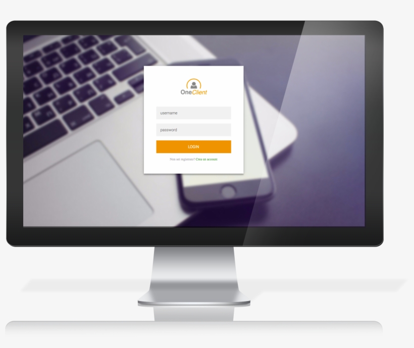 Apple Mac Mockup Ilariabuttari - Mobile App, transparent png #4096355