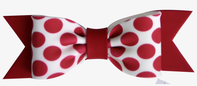 Fondant Bows Large Dot Print Red - Polka Dot, transparent png #4096378