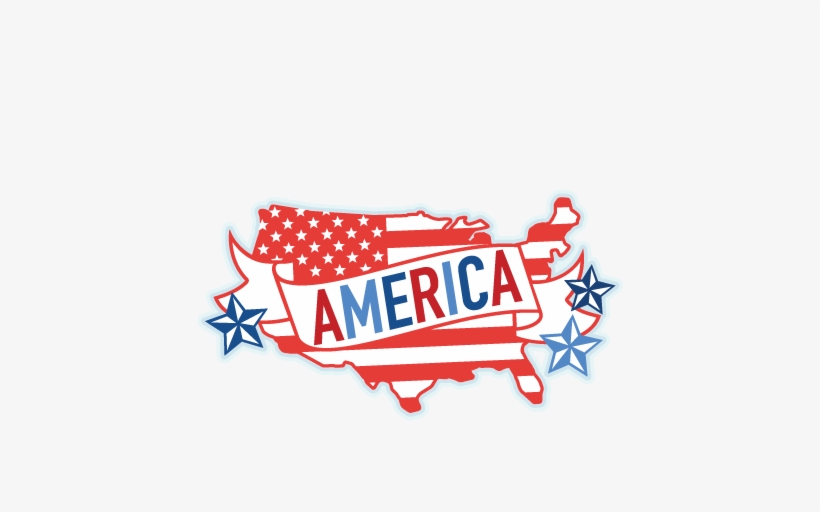 America Banner Svg Cut Files Svg Scrapbook Cut File - Clip Art, transparent png #4096547