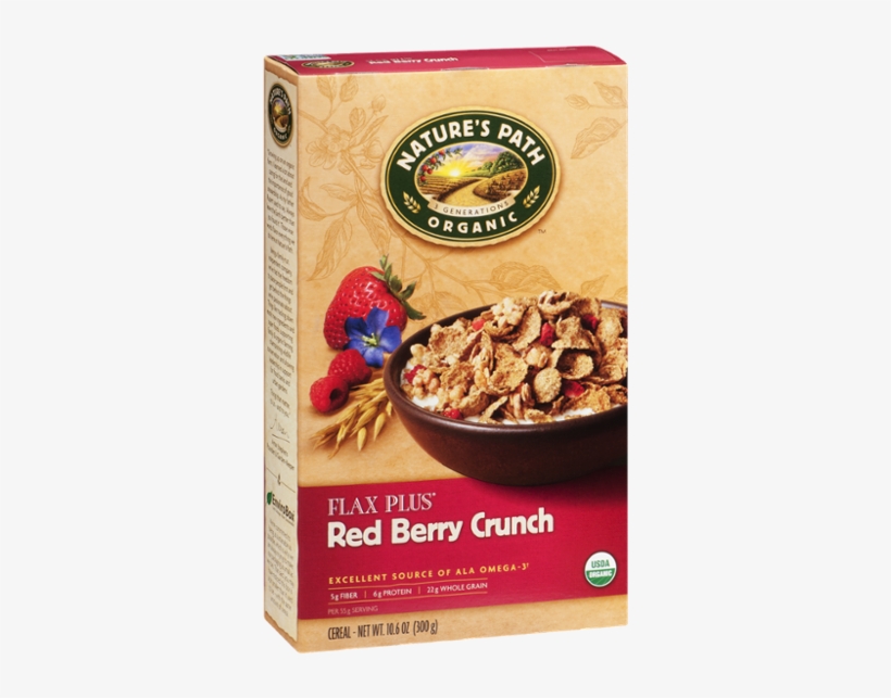 Nature's Path Organic Flax Plus Red Berry Crunch -, transparent png #4096730
