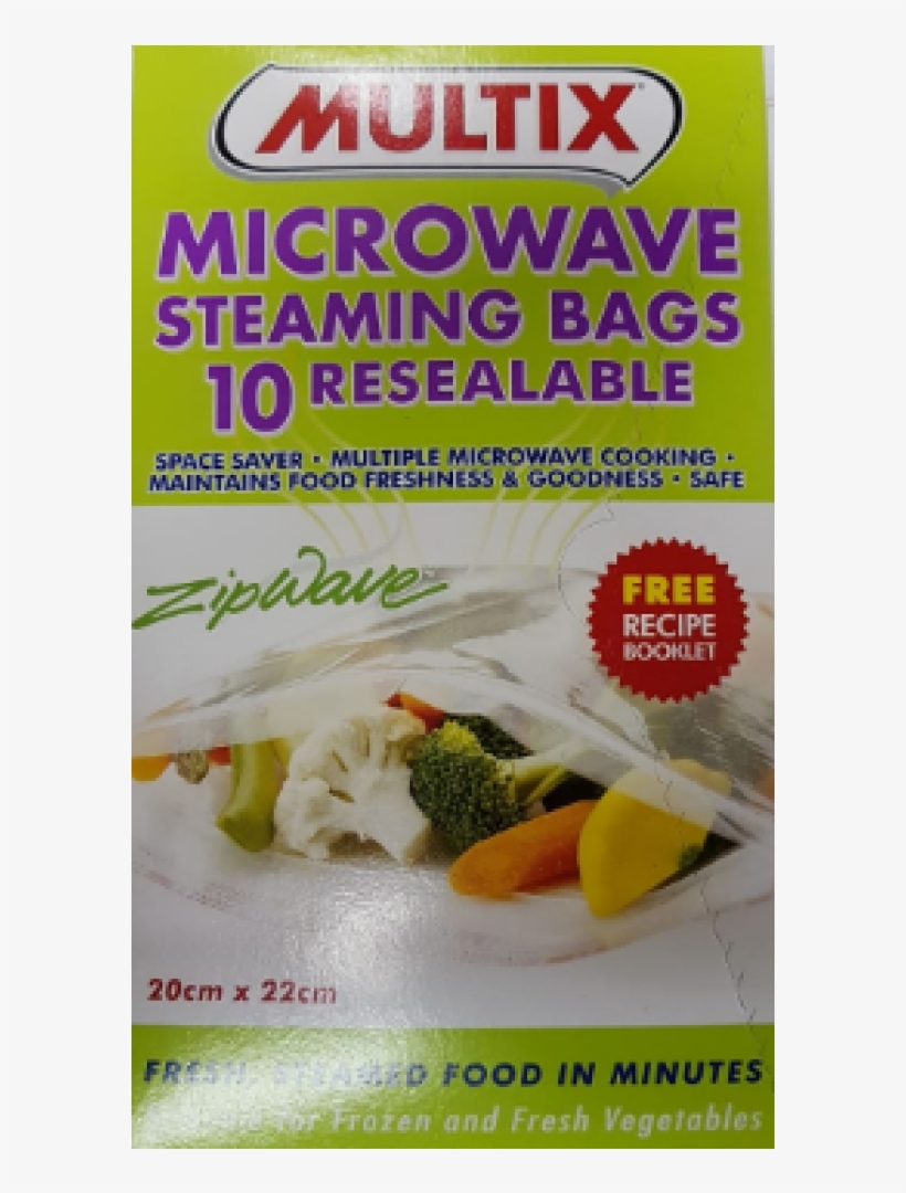 Multix Microwave Steam Bag 10 S - 2 X Multix Microwave Steaming Bags 10pk, transparent png #4096789