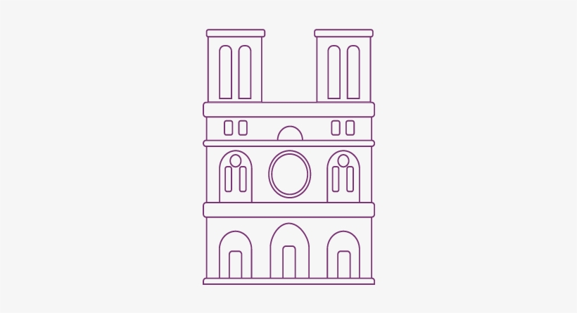 Notre-dame De Paris - Monumentos Paris Png, transparent png #4096997