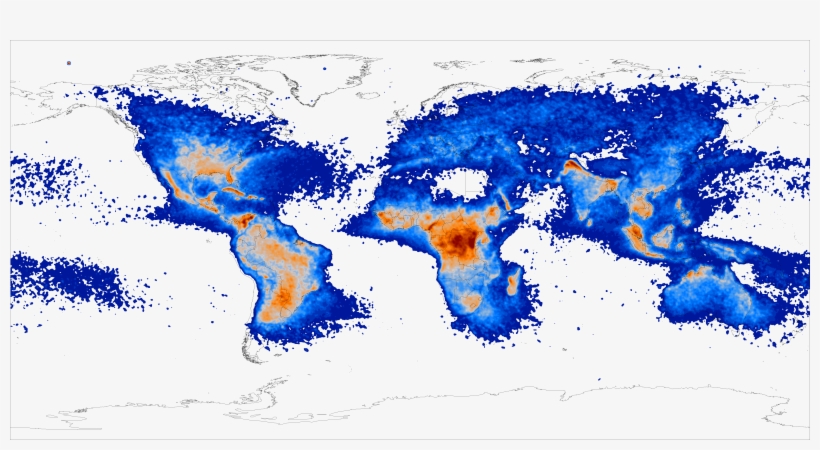 Lightning Map - Lightning Map Usa, transparent png #4097708