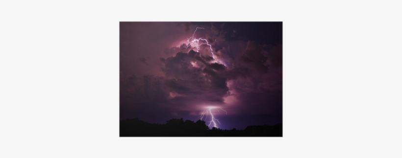 Storm Cloud With Lightning, transparent png #4098074
