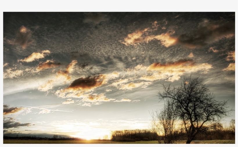 Keyring Clouds Sky Field Grass Tree Sun 6350, transparent png #4098521